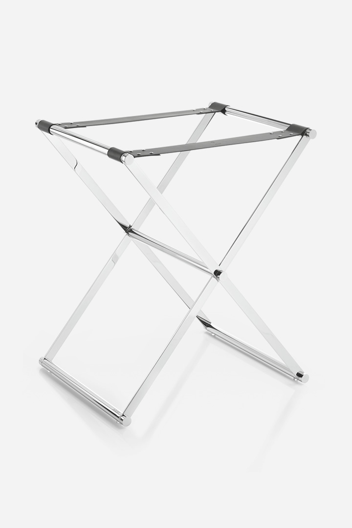 Führt zu Produktdetailseite „Beistelltisch klappbar mit Tablett XL, JOOP! HOMELINE, Schwarz/Chrom"