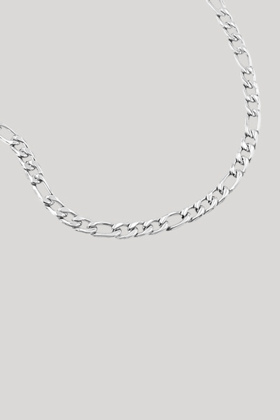 Führt zu Produktdetailseite „Figarokette aus Edelstahl in Silber"