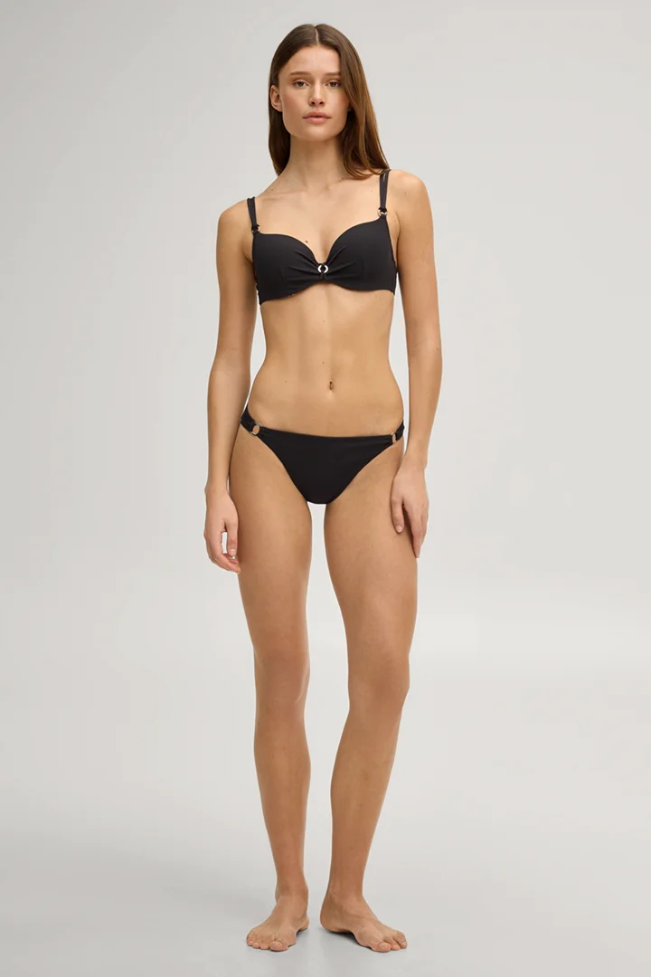 Leads to product detail page "Black bikini bottoms"