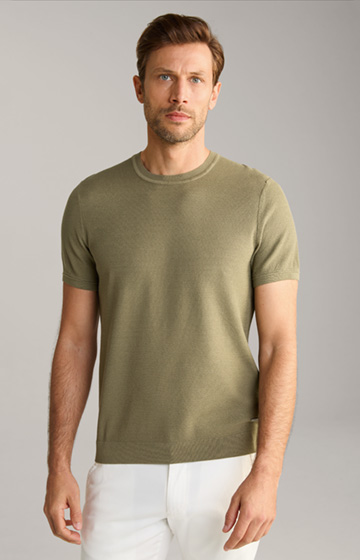Valdrio Knitted Shirt in Olive