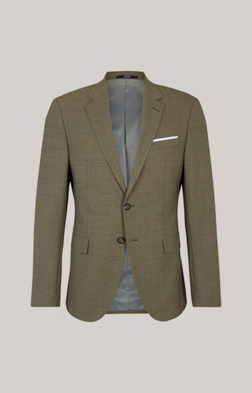Herby Modular Jacket in Olive Green, textured