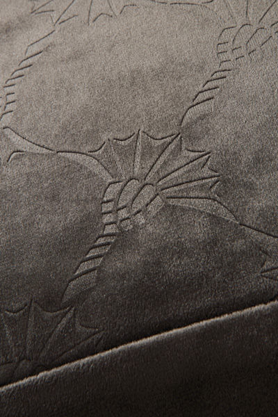 Leads to product detail page "Joop! soft cornflower decorative cushion cover 40x60 cm, brown-grey"