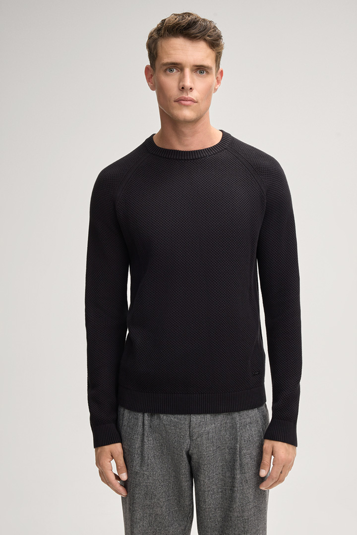 Leads to product detail page "Nadion Knitted Pullover in Black"