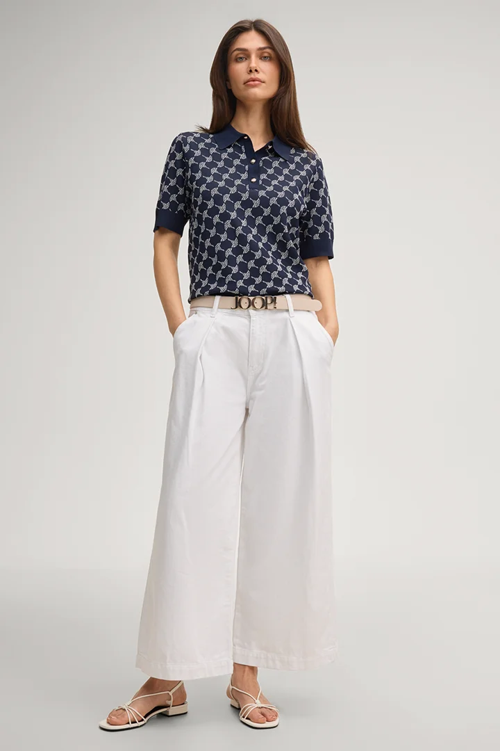 Führt zu Produktdetailseite „Cornflower Poloshirt Kella in Navy"