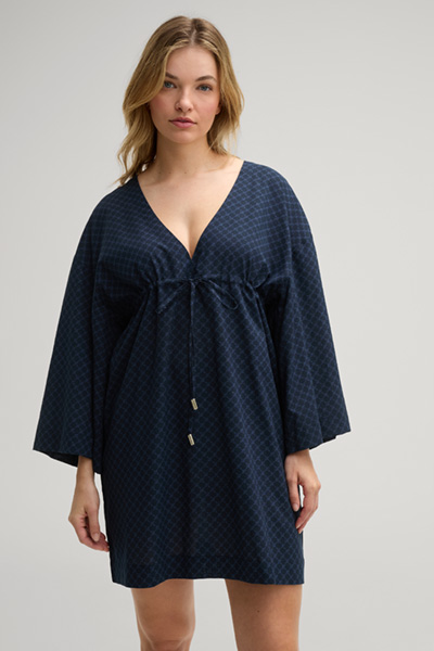 Cornflower Tunic in Navy