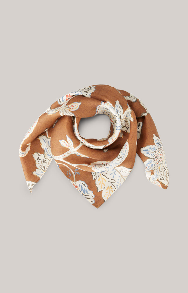 Scarf in Brown, patterned