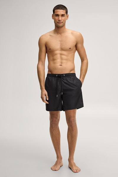 Cornflower Board shorts in black/grey patterned