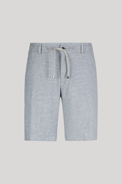 Führt zu Produktdetailseite „Bermudas Capri in Hellblau gemustert"