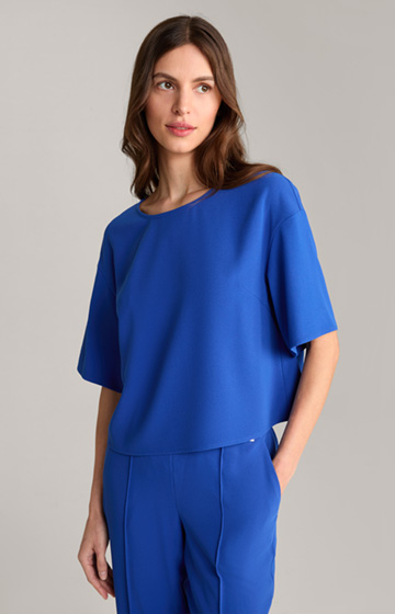 Blouse-Style Shirt in Royal Blue