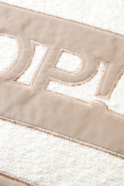 Leads to product detail page "Decorative cushion with fleece filling JOOP! FABRICS STUDIO in natural stripes, 60 x 60 cm"