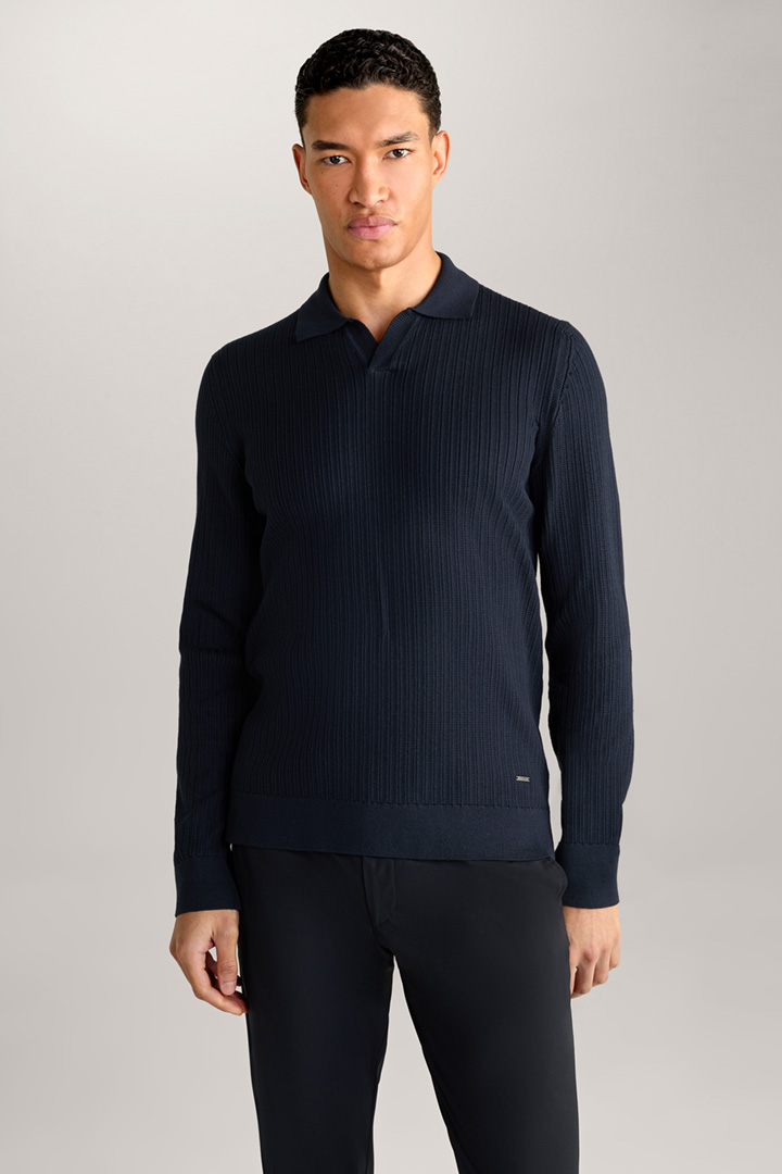 Polo-Pullover Sachar in Navy