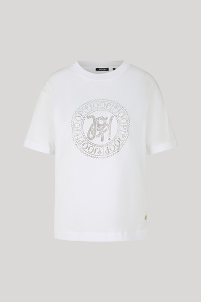 T-Shirt Teggi in Weiß mit Glitzer