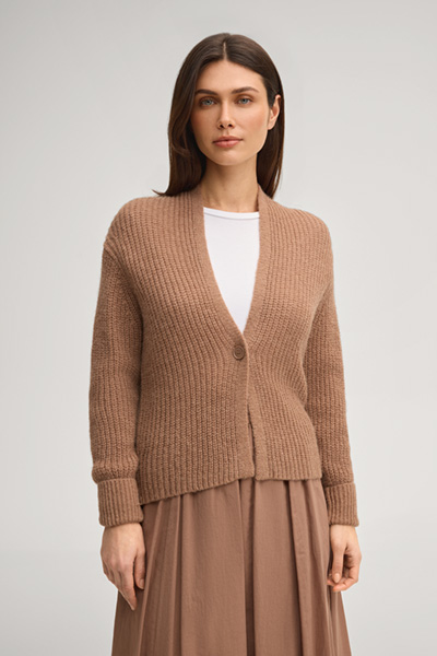 Strickjacke Kanna in Hellbraun