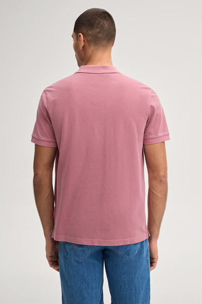 Ambrosian polo shirt in dusky pink