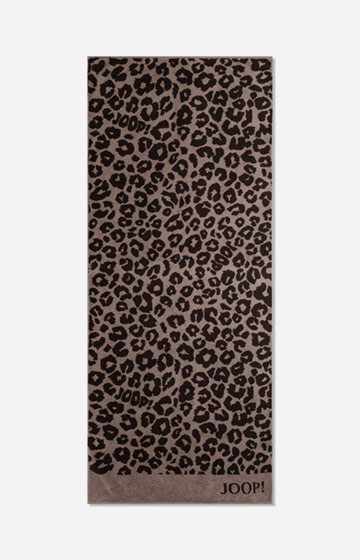 JOOP! LEO Beach Towel in Mocca, 80 x 200 cm