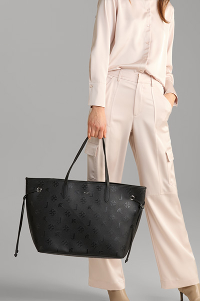 Decoro Stampa Lara XL Shopper in Black