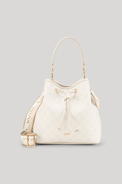 Mazzolino Diletta Franziska Bucket Bag in Ecru