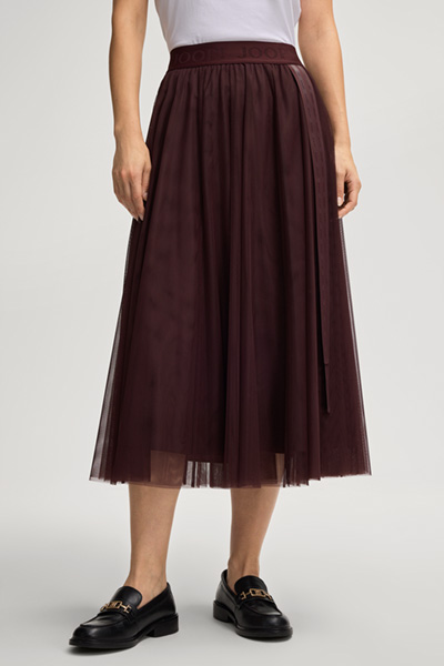 Tüllrock Fridi in Bordeaux-Rot