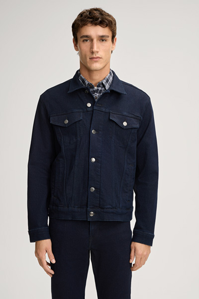 Jaxon Denim Jacket in Dark Blue