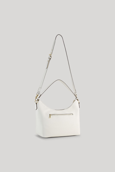 Leads to product detail page "Cuore lettera dalia hobo bag in white"