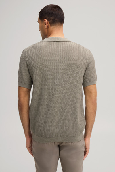 Dzianinowa koszulka polo Baoron w kolorze khaki