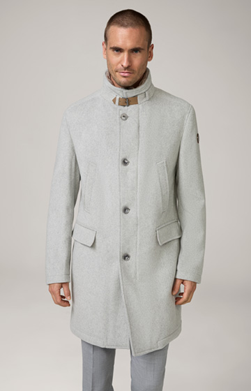 Makse Coat in Light Grey