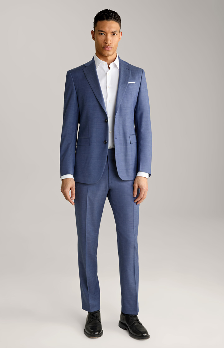 Finch-Brad Modular Suit in Medium Blue Patterned