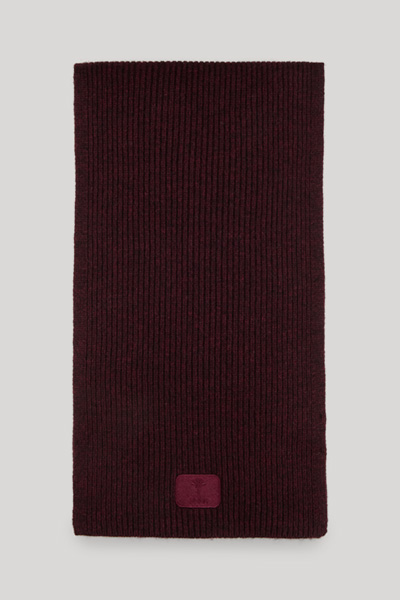 Knitted Scarf in Bordeaux