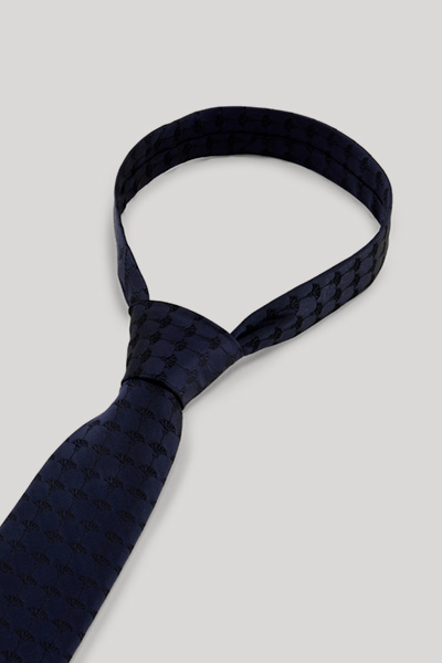 Silk Tie in Dark Blue