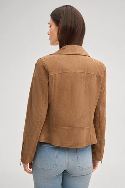 Lederjacke Luisa in Hellbraun