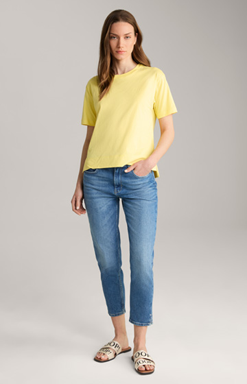 Baumwoll-T-Shirt in Gelb
