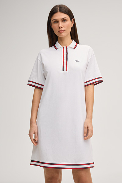 Polo-Kleid Tasa in Weiß