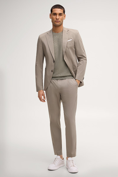 Sweter z dzianiny Vitor w kolorze khaki