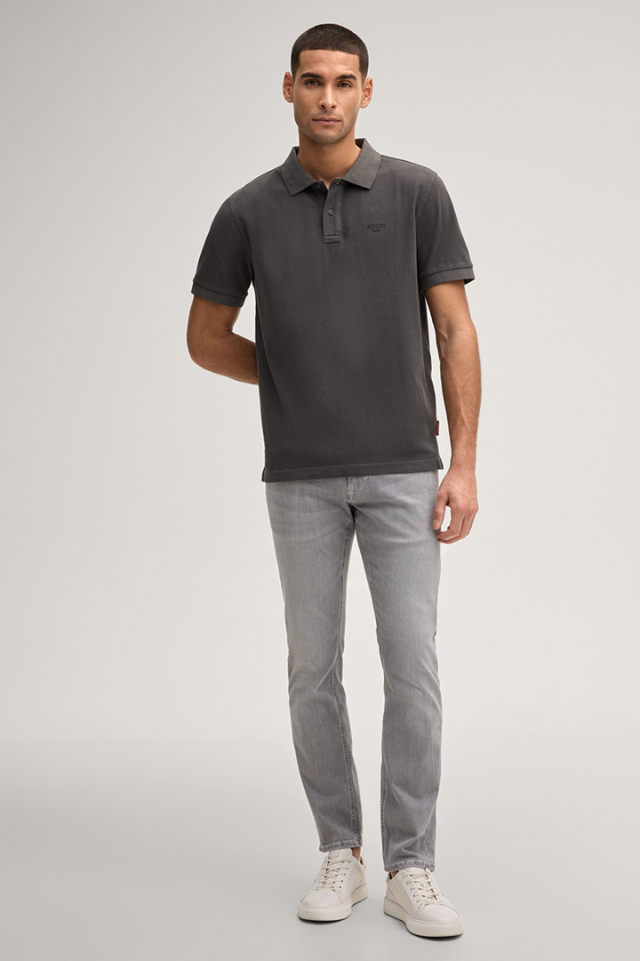 Leads to product detail page "Ambrosian Polo Shirt in Black"