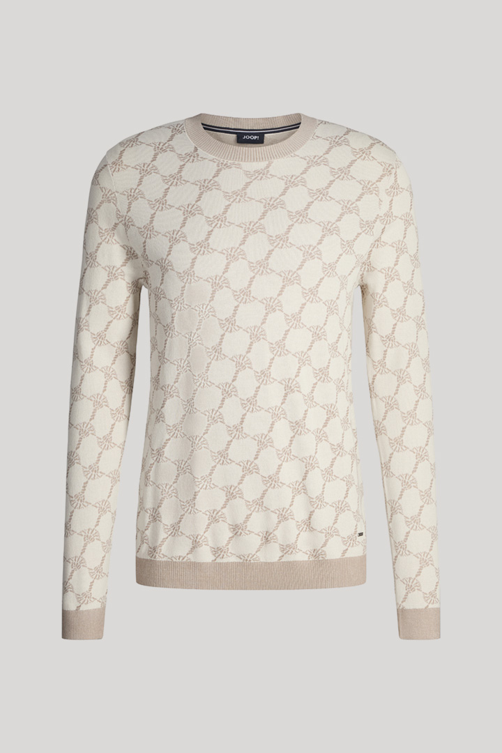 Führt zu Produktdetailseite „Cornflower Pullover Ravorono in Offwhite/Beige"
