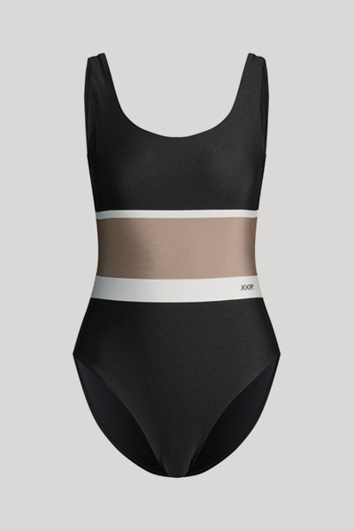 Swimsuit in black/brown