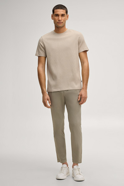 Raulos T-shirt in structured beige