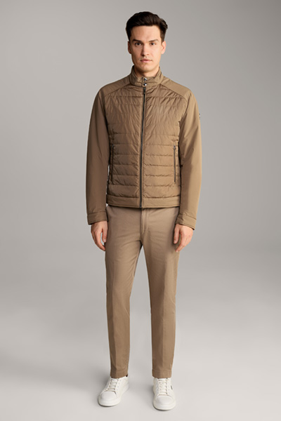 Ennio Quilted Jacket in Brown