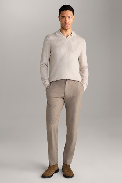 Sachar Polo Pullover in Light Beige