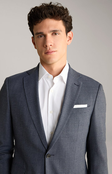Finch-Brad Suit in Dark Blue Patterned