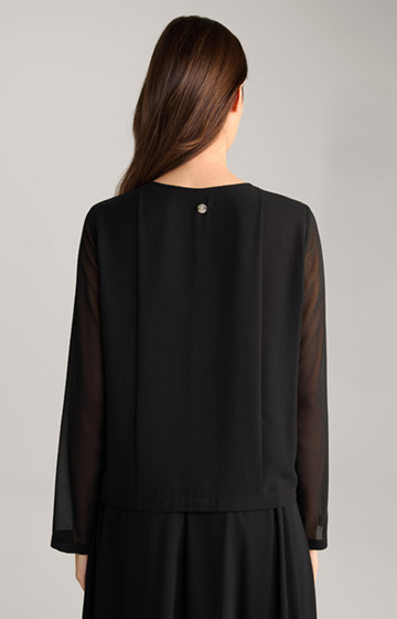 Blanca Georgette Blouse in Black