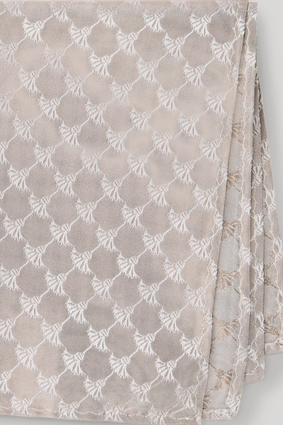 Cornflower Silk Pocket Square in Beige