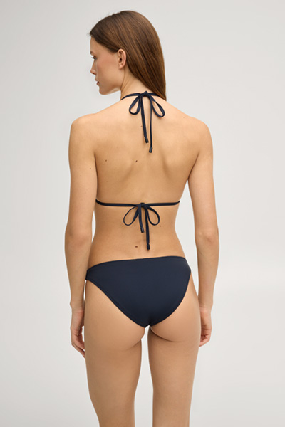 Triangle bikini top in navy