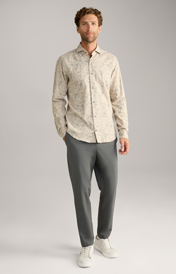 Pai Shirt in a Light Brown Pattern