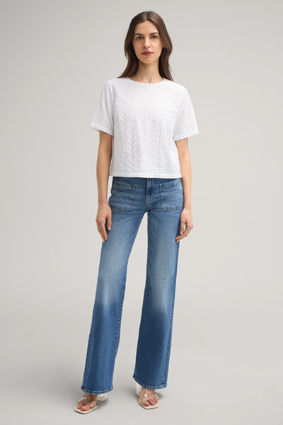 Belana Cotton Blouse-style Shirt in White