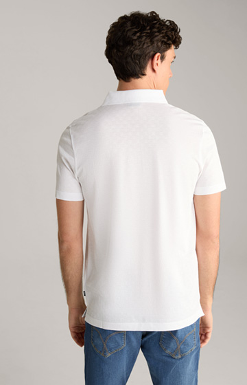 Poloshirt Pacey in Weiß strukturiert