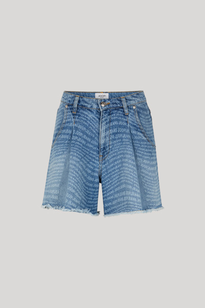 Wide Leg Jeans-Shorts Esther, mittlere Taille
