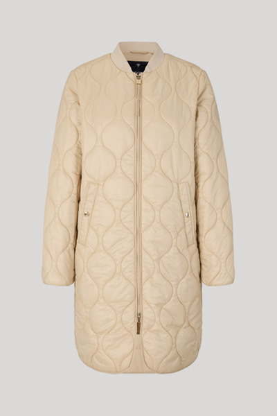 Carla Quilted Jacket in Beige