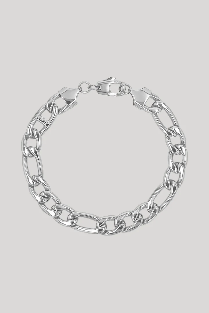 Leads to product detail page "Stainless steel bracelet in silver"