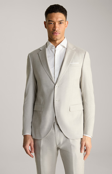 Damon Wedding Modular Jacket in Textured Beige